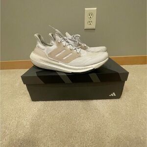 Adidas Light Gray Running Shoes